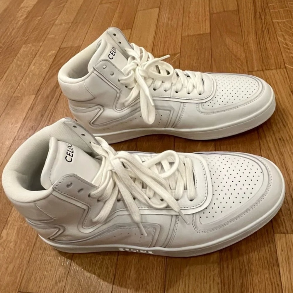 Celine Women's White High-Top Sneakers